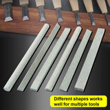 CBRIGHT Sharpening Stone Set,6 pcs 180# Wood Carving Sharpener Whetstone Set for for Wood Carving Knives/Chisels&Most Bladed Cutting Tools,Variety of Shapes (Length:appr.5.90inch) CBRIGHT