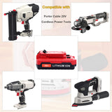 ELEFLY 2 Pack PCC680L 20V Max 3.0Ah Battery Compatible with Porter Cable 20V Lithium Battery PCC681L PCC682L PCC685L PCC670B PCC710B PCC791LA 20V Cordless Power Tools Battery ELEFLY