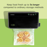 FoodSaver Vacuum Sealer Machine, Automatic Bag Detection, Sous Vide Friendly, with sealer bags, roll, handheld vacuum sealer, black FOODSAVER