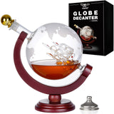 PONPUR Whiskey Globe Decanter, Gifts for Men Dad Father's Day, Anniversary Birthday Gift for Him Husband Boyfriend Grandpa, Unique Housewarming Presents Whisky Bourbon Decanter, 1000ml PONPUR
