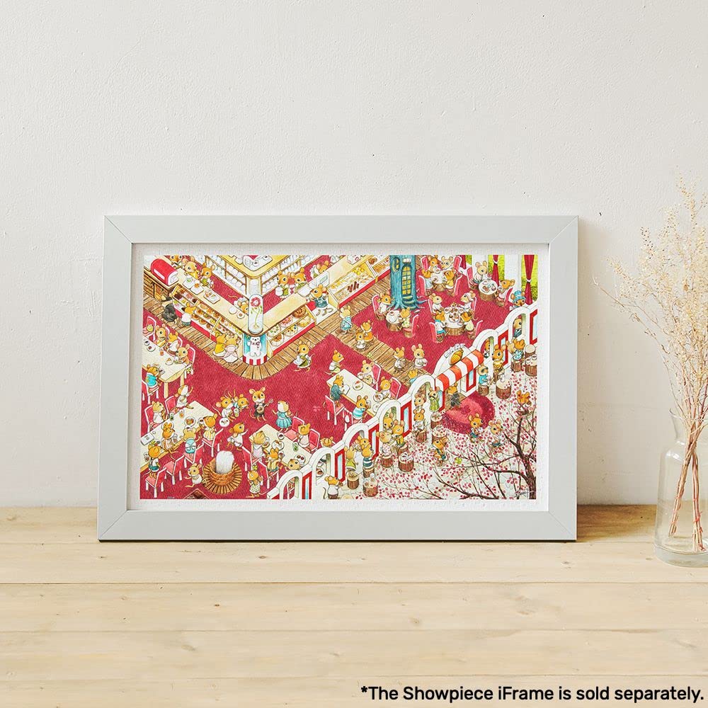 Pintoo Jigsaw Puzzles 1000 Piece for Adults - Smart - The Coffee Shop Beautiful Plastic Puzzle for Home Decor Zero Dust Easy Storage [H1923] Pintoo