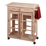 Winsome Wood Suzanne Kitchen, Square, Natural, Beech Winsome