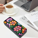 TDFERAN Diamond Painting Sunglasses Case 16x6.5cm Hard Shell Shockproof Sport Glasses Case Eyeglasses Holder Paint by Numbers Kit for Adults Sunglasses Case Reading Hard Glasses Cases Flowers TDFERAN