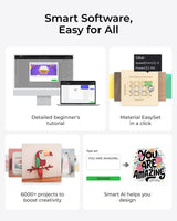 xTool M1 Ultra 4-in-1 Versatile Craft Machine - Die Cutting, Vinyl Cutting, 20W Laser Engraving and Drawing, Smart Cutter Machine for 1000+ Materials, for T-Shirt, DIY Gift, Decors, Wood Craft, etc xTool