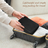 Mkono Travel Sunglasses Organizer Glasses Case Multiple Pairs with Adjustable Slots Portable Eyeglasses Case Storage Box for Men Women, Medium, Black Mkono