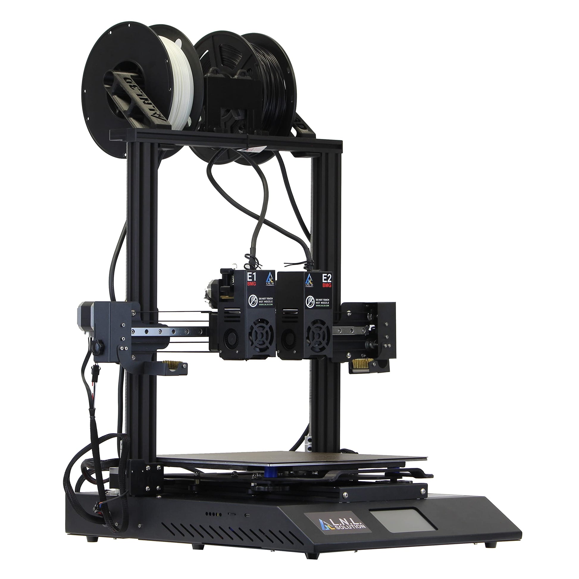 LNL TL-D3 V2 Dual BMG Extruder 3D Printer, TMC2209 32-bit Silent Mainboard, Wi-Fi Connect Remote Control, 300 Degree High Temperature, Removable Magnetic Platform,11.8''x11.8''x13.8'' - WoodArtSupply