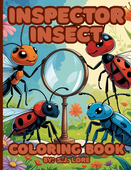 Inspector Insect Coloring Book: Crawling Through Clues, One Color at a Time! Majosta