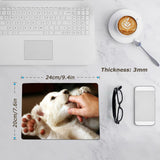 10pcs Sublimation Mouse Pad Blank Mouse Pad Sublimation Blanks Mousepad for Sublimation Transfer Heat Press Printing Crafts Non Slip Bottom 24x20x0.3CM MS WGO