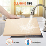 Arcedo Pizza Stone for Oven and Grill 15 x 12 Inch, Rectangular Baking Stone for Bread, Heavy Duty Ceramic Pizza Pan, Thermal Shock Resistant Safe for Bread, Pies and More Arcedo