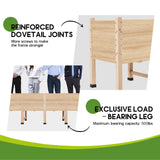 SPECRAFT 8x2 Ft Raised Garden Bed, Featuring Legs, Drainage Holes, Ideal for Vegetables, Flowers, Elevated Wood Planter Box for Balcony, Patio, and Backyard, Easy Assembly SPECRAFT