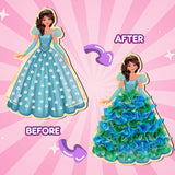 JolliBrix Poke in Kits for Girls - Princess, Arts and Crafts for Kids, Tufting Kit for Kids, Toys for Girls Ages 4 5 6 7 8+, Mess Free Art Activity, Great Gift for Birthday, Christmas JolliBrix