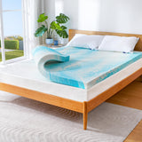 Marsail Mattress Topper Queen, 3-inch Gel Memory Foam, Bed Topper for Queen Size Bed, Soft for Sleeper Sofa, RV, Camper, CertiPUR-US Certified Marsail