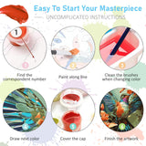 Paint by Numbers Kit for Adults- Hummingbird Adult Paint by Number Kits on Canvas for Beginners, Hummingbird DIY Acrylic Oil Number Painting Kits for Home Wall Decor Gift 16"x 20" (without Frame) Offito