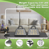 APRILSOUL 42" Hydraulic Pet Grooming Table w/Anti-Static Table Top, Heavy Duty Z-Lift Dog Grooming Table/21-36 w/Armrests/Leash Covers/Tool Organizers/Hooks, Weight Capacity 330LBS Black APRILSOUL