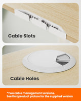 ErGear Height Adjustable Electric Standing Desk, 63x 28 Inches Sit Stand up Desk, Large Memory Computer Home Office Desk (Natural) ErGear