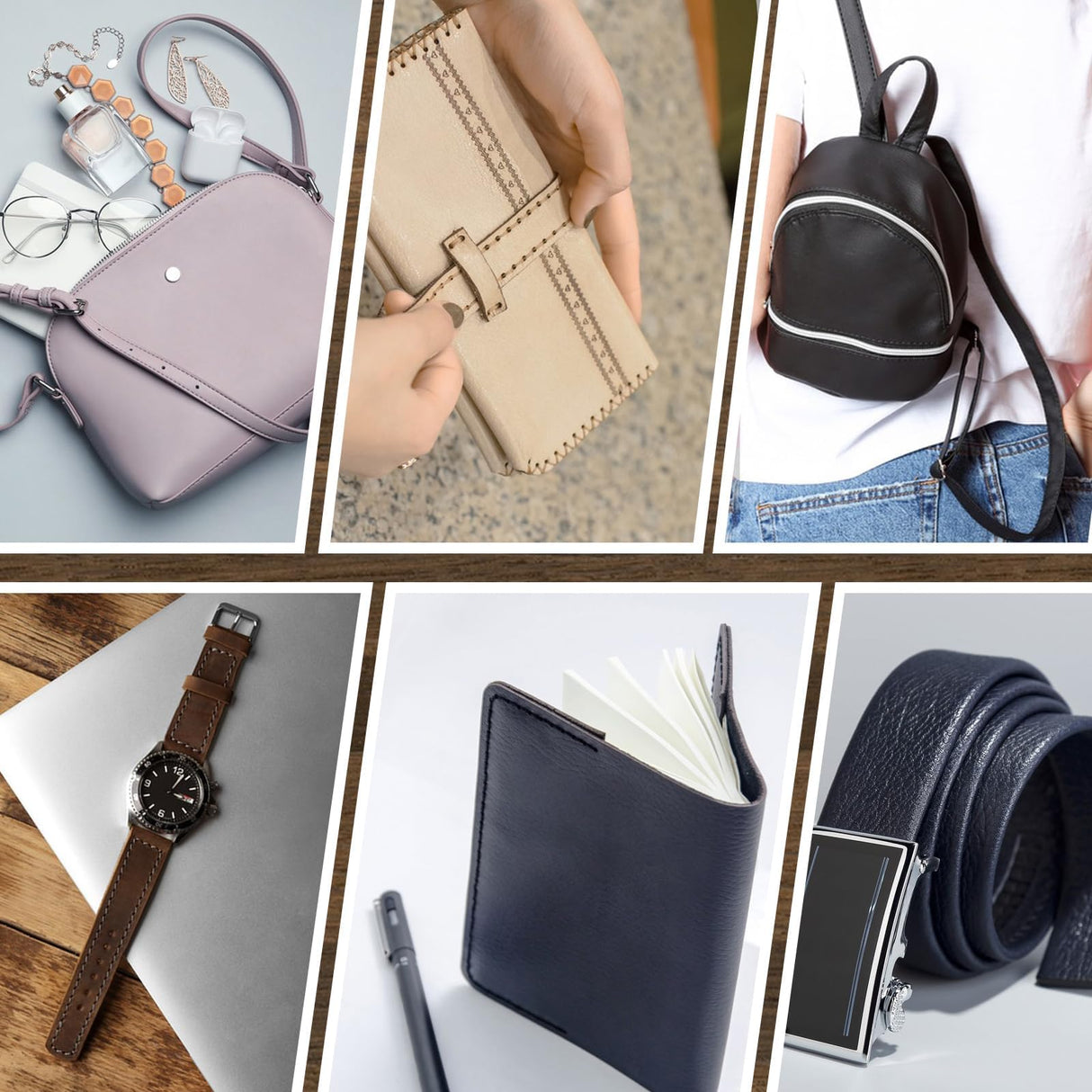 FOPUGT Leather Tooling Kit - Comprehensive Leather Working Kit for Beginners and Professional, with Engraving Punching Stamping Tools FOPUGT