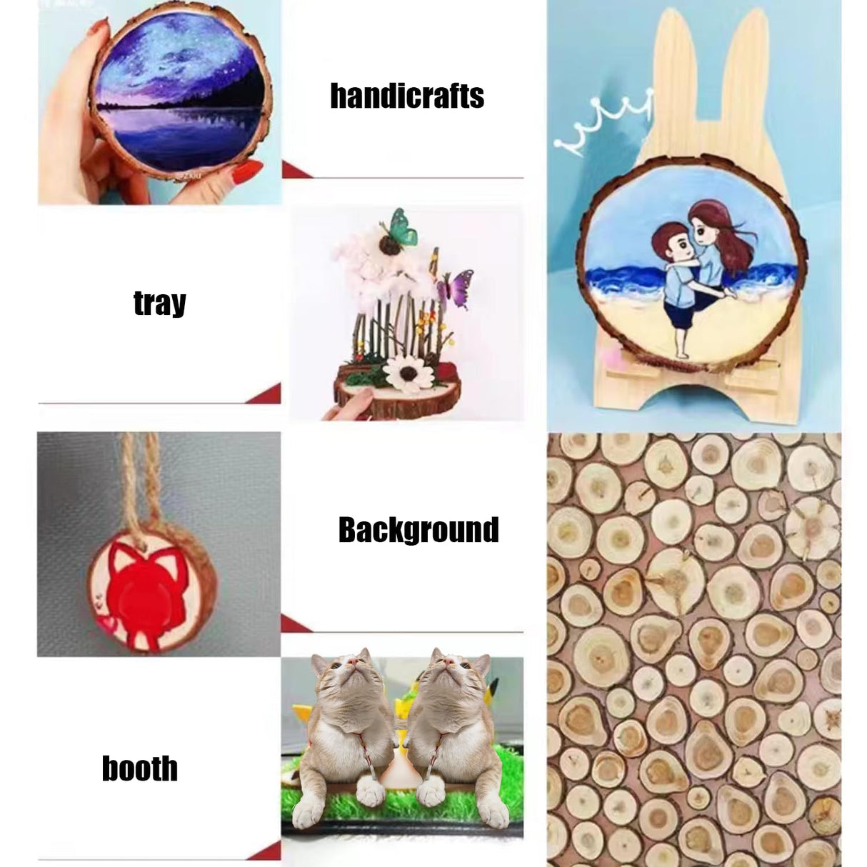 30PCS Unfinished Natural Wood Slices with Bark, 2-2.36 inch Round Wooden Discs with Tree Bark, Wood Cookies Circles for Crafts Christmas Ornaments,DIY Crafts,Party Wedding Decor Motroce