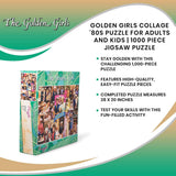 The Golden Girls Collage '80s Puzzle for Adults and Kids | 1000 Piece Jigsaw Puzzle Toy | Fun Interactive Brain Teaser for Family Game Night | 28 x 20 Inches Toynk