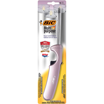 BIC Multi-Purpose Rose Gold Edition Lighter, 1-Pack