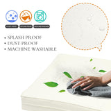 ClawsCover 13Pack Outdoor Seat and Back Cushions Replacement Covers Fit for 7Pieces Wicker Rattan Patio Furniture Set Sectional Couch with Dining Table and Ottoman,Cream-Include Cover Only ClawsCover