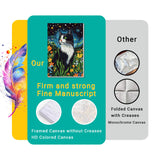 4 Pack Framed Paint by Numbers Kit for Adults Beginner Canvas Painting by Numbers for Adults Black Cat Easy Adult Paint by Number Kits with Frame Starry Night Watercolor Painting by Number 8x12 Inch obterie