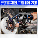 Air Grinder with Spindle Lock - 1/4" High Speed 18,000 RPM, Front Exhaust, Pneumatic Die Grinder for Automotive Detailing, Grinding, Deburring, and Polishing (LE-G1343L) Power Grinders LE LEMATEC