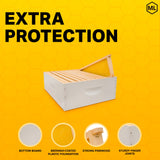 Mann Lake Hive Body Bundle, Assembled, 10-Frame, Painted, Beekeeping, Bee Box, Beekeeping Supplies, Harvest Honey, Includes 10 Assembled Frames w/Plastic Coated Foundation Mann Lake