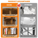 Aheaplus 6 Tier Rotating Bookshelf, Wood Spinning Bookshelf Tower, Round Revolving 360 Bookcase, Narrow Turning Book Shelf Rolling Corner Organizer for Small Space, Bedroom, Office, Rustic Brown Aheaplus