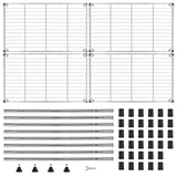 YRLLENSDAN Heavy Duty Metal Shelving Unit 4 Tier Wire Storage Rack Adjustable Shelves Organizer for Garage Kitchen Pantry Laundry Closet NSF Certified Utility Shelf 1000 LBS Capacity, 14"x36"x54" YRLLENSDAN