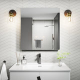 AZDHOME 24x26 Aluminum Alloy Frame Bathroom Medicine Cabinet Mirror,Recessed or Surface Mounted,Reversible L/R Door,Adjustable Shelves,Assembly Required AZDHOME