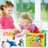 Ixiaoyoo Air Dry Clay - 78 Colors Magic Modeling Clay for Kids, Safe & Non-Toxic, Modelling Toys Kit with Sculpting Tools, School Art & Craft Project, Birthday Christmas Gift for Age 3-12 Boys & Girls Ixiaoyoo