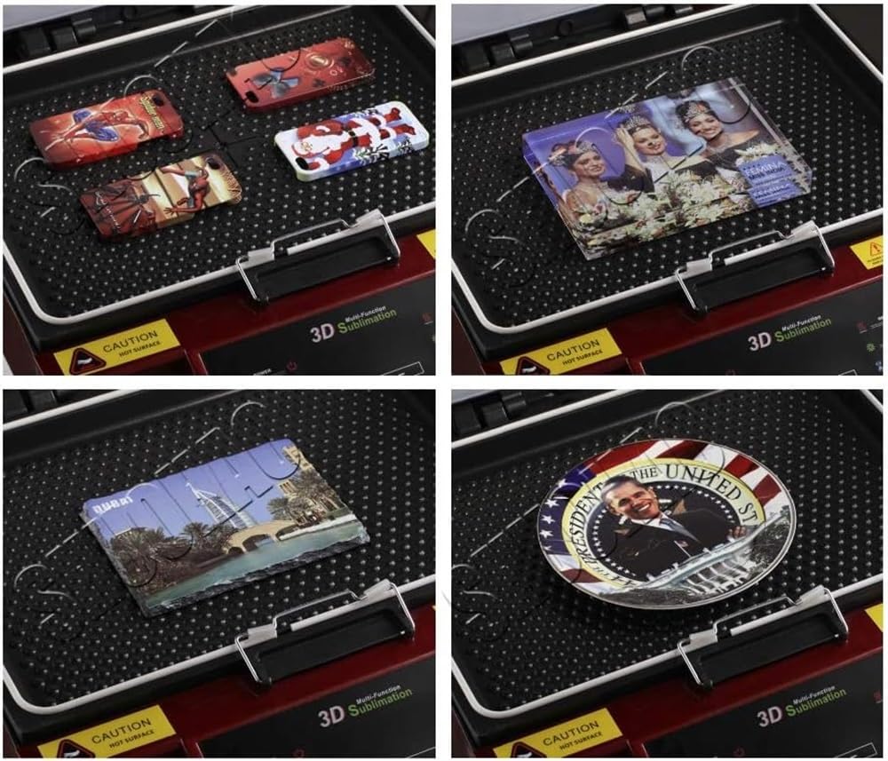 Heat Press Machine，3D Sublimation Vacuum Machine, Sublimation/Heat Press Machine,Mug/T Shirt/Cell Phone Case Printer,Cup/Digital Printing Machine (Color : Red, Size : US) CHIPEL