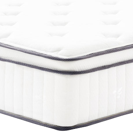 mikibama Twin Mattress, 12 Inch Hybrid Twin Size Mattress in a Box, Single Bed Mattress with Memory Foam and Pocket Spring,Tight Top Medium Firm Feel, 39"*75"*12" mikibama