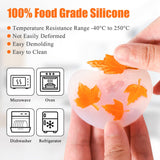 7 Pcs Pumpkin Candle Molds - Halloween & Thanksgiving Silicone Molds for DIY Craft Making Decoration Supplies KVCSYAW