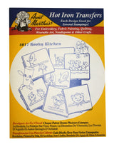Aunt Martha's Iron On Transfer Patterns for Stitching, Embroidery or Fabric Painting, Patterns for Tea Towels/Kitchen Decor, Set of 5 Aunt Martha's