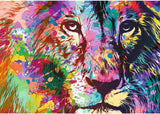 Trefl Colorful Lion 1000 Piece Jigsaw Puzzle Red 27"x19" Print, DIY Puzzle, Creative Fun, Classic Puzzle for Adults and Children from 12 Years Old Trefl