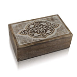 Great Birthday Gift Ideas Handmade Decorative Wooden Jewelry Box Jewelry Organizer Keepsake Box Treasure Chest Trinket Holder Watch Box Storage Box The Great Indian Bazaar