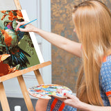 Paint by Numbers Kit for Adults- Hummingbird Adult Paint by Number Kits on Canvas for Beginners, Hummingbird DIY Acrylic Oil Number Painting Kits for Home Wall Decor Gift 16"x 20" (without Frame) Offito