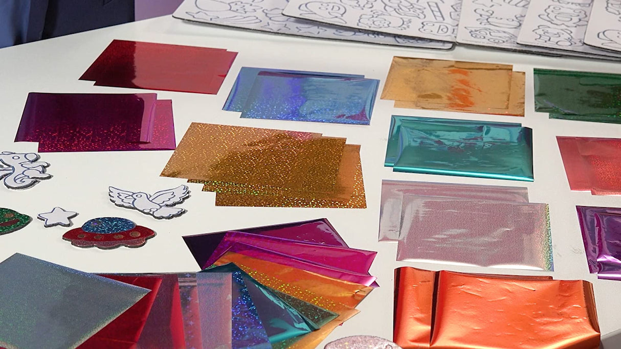 Marvin's Magic - Magic Foil Rainbow Stickers - Foil, Metallic & Holographic - Magical Art Supplies - 150 Stickers & More Marvin's Magic