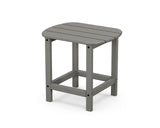 POLYWOOD SBT18GY South Beach 18" Outdoor Side Table, Slate Grey Polywood