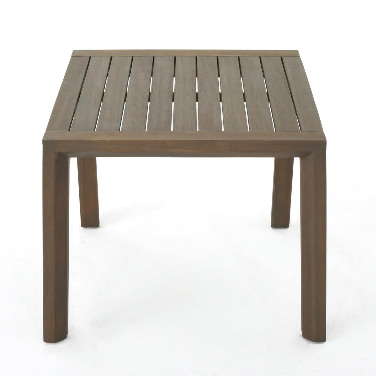 Christopher Knight Home Leah Outdoor Acacia Wood Chat Set with Water Resistant Cushions, 3-Pcs Set, Grey Finish / Grey Christopher Knight Home