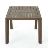 Christopher Knight Home Leah Outdoor Acacia Wood Chat Set with Water Resistant Cushions, 3-Pcs Set, Grey Finish / Grey Christopher Knight Home