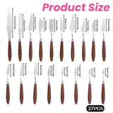 Palette Knife Set, 27Pcs Palette Knives Stainless Steel Art Paint Knife Professional Paint Spatula Painting Knife with Wood Handle for Oil Painting Acrylic Color Mixing and Texturing DIVINA VITAE
