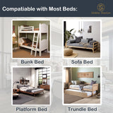 NobleRealm® Foldable Box Spring Queen | Queen Size Bunkie Board & Bed Support Slats | Bed Board for Mattress Support | Easy Setup, Correct Sleeping Posture, Reduce Backache (58.5X 64 Queen Size) Noble Realm