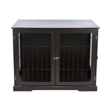 TRIXIE 38.7" Indoor Dog Crate, Wooden Crate Table for Dogs Up to 66 lb, Large Dog Kennel, Perfect in Any Room, Brown TRIXIE