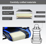 GTRACING Gaming Chair with Speakers Bluetooth Music Video Game Chair Audio Ergonomic Design Heavy Duty Office Computer Desk Chair（Blue） GTRACING