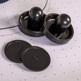 American Legend Brookdale Air-Powered Hockey Table with Rustic Wood Grain Finish, Angled Legs and Turnbuckle Accents Brown, 75.31"L x 38.98"W x 8.5"H American Legend