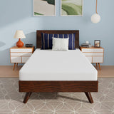 PayLessHere 6 Inch Twin Gel Memory Foam Mattress Bamboo Charcoal Infused Mattress in a Box Medium-Firm Temperature Regulation CertiPUR-US Certified,Fiberglass Free,White PayLessHere