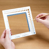 Clover Swatch Ruler & Needle Gauge, White Clover