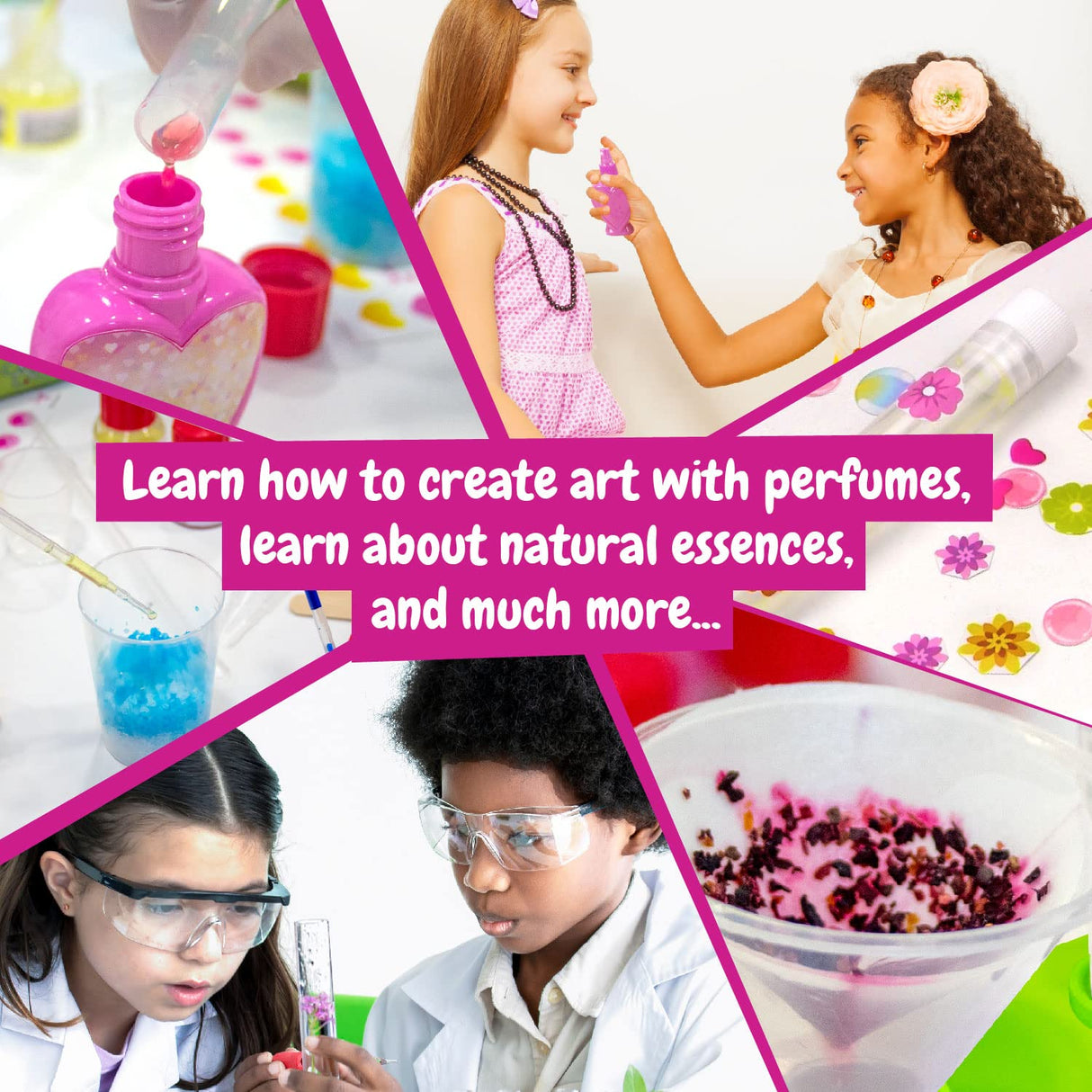 Science4you Super Perfume Making Kit for Kids 8+ Years Old - Make Your Own Perfumes for Girls + 13 DIY Crafts for Kids, Toys, Games and Gifts for Girls Age 8 9 10 11 12+ Science4you